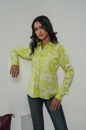 Stylish-Green-Shamoz-Silk-Women-Shirt
